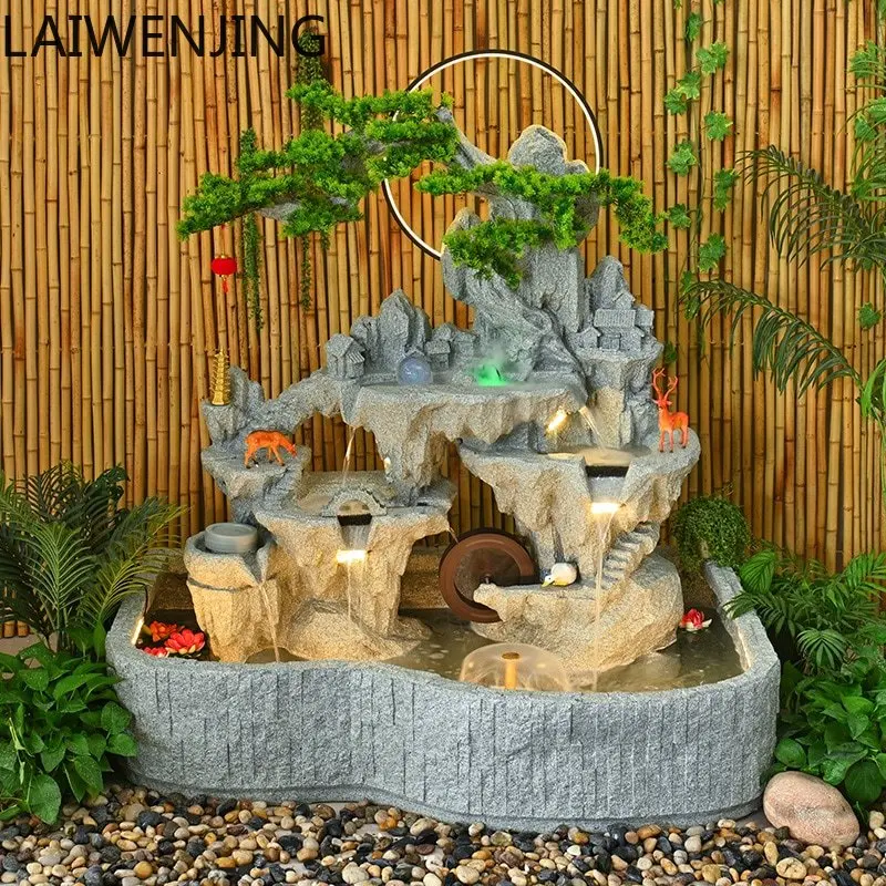 

SGF Outdoor Decoration Landscape Decoration Lucky Rockery Flowing Water Fountain Fish Pool
