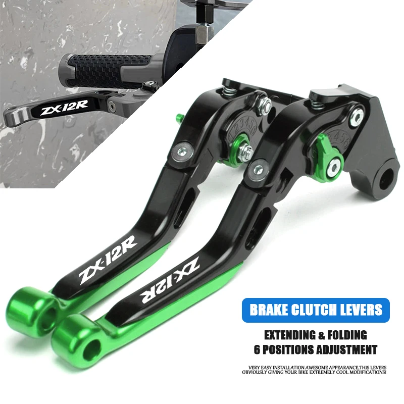 

For Kawasaki NINJA ZX-12R ZX12R 2000 2001 2002 2003 2004 2005 Motorcycle CNC Adjustable Brake Clutch Levers