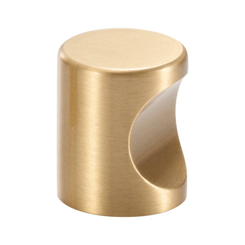 Nurlin Brass Cabinets Door Drawers Knobs Brushed Brass Luxurious Texture Comfortable Hand Feel