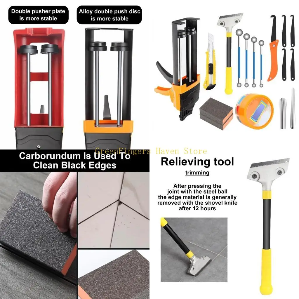 

F68D Professional Caulk Glues Tool Applicators Tile Repair for Nice Finishings