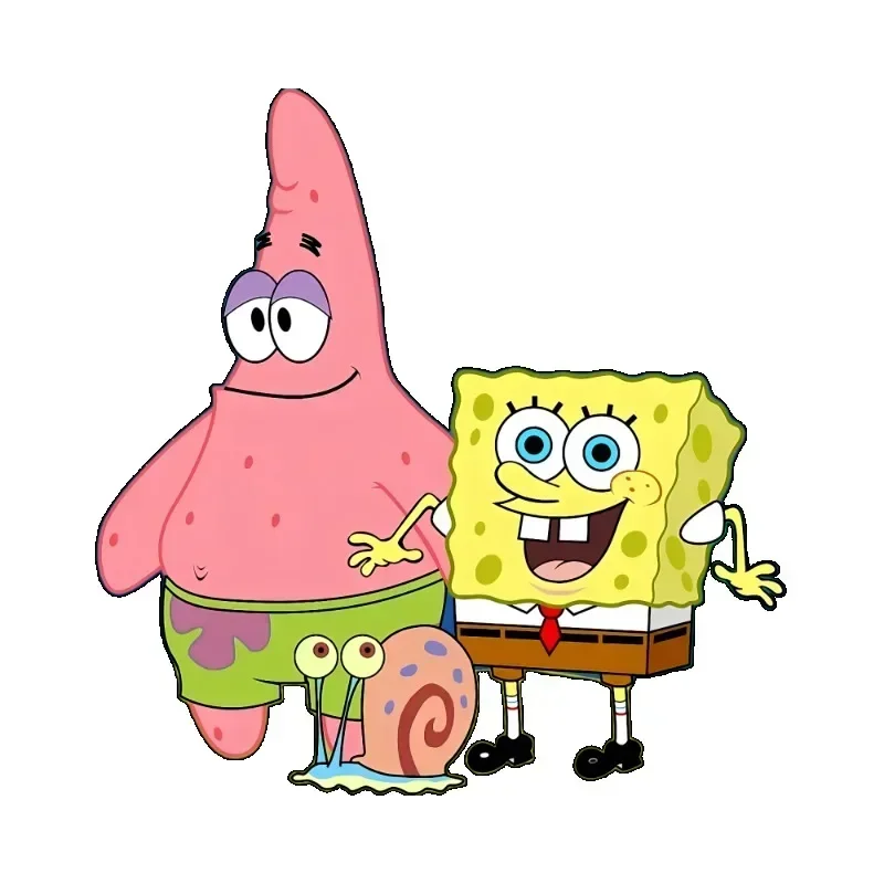 SpongeBob SquarePants Cute Cartoon Anime Patrick Star Car Sticker Luggage Computer Motorcycle Refrigerator Window Wholesale