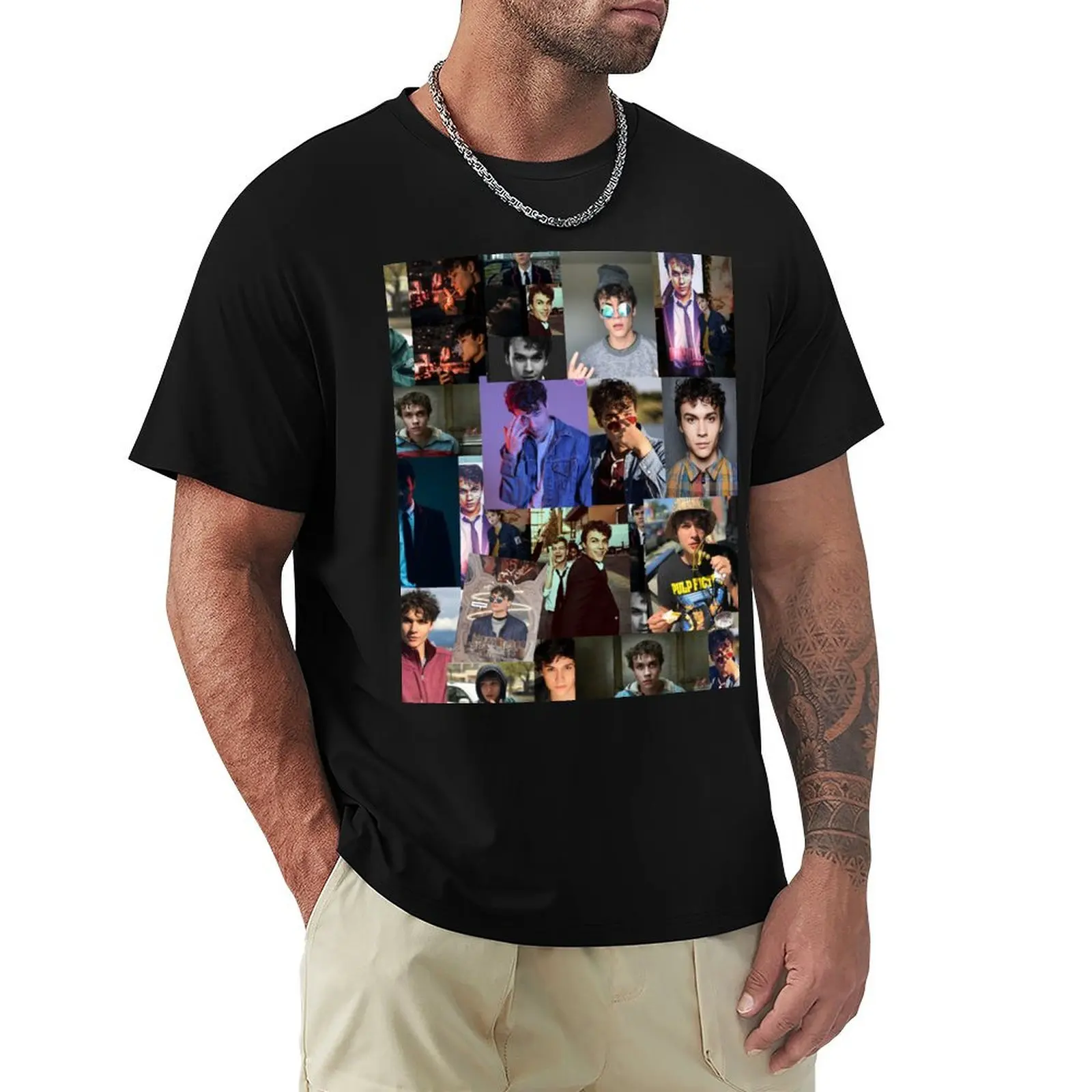 

Benjamin Wadsworth Photo Collage Art T-Shirt customs oversized graphic tee customizeds anime stuff oversized t shirts for men