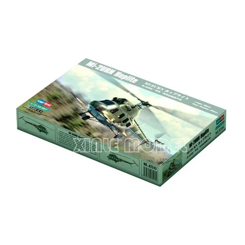 Trumpeter – Kit de modèle d'avion assemblé en plastique, hélicoptère de Transport armé russe Mi-2URN "Armor", 87243 (décent) 1/72