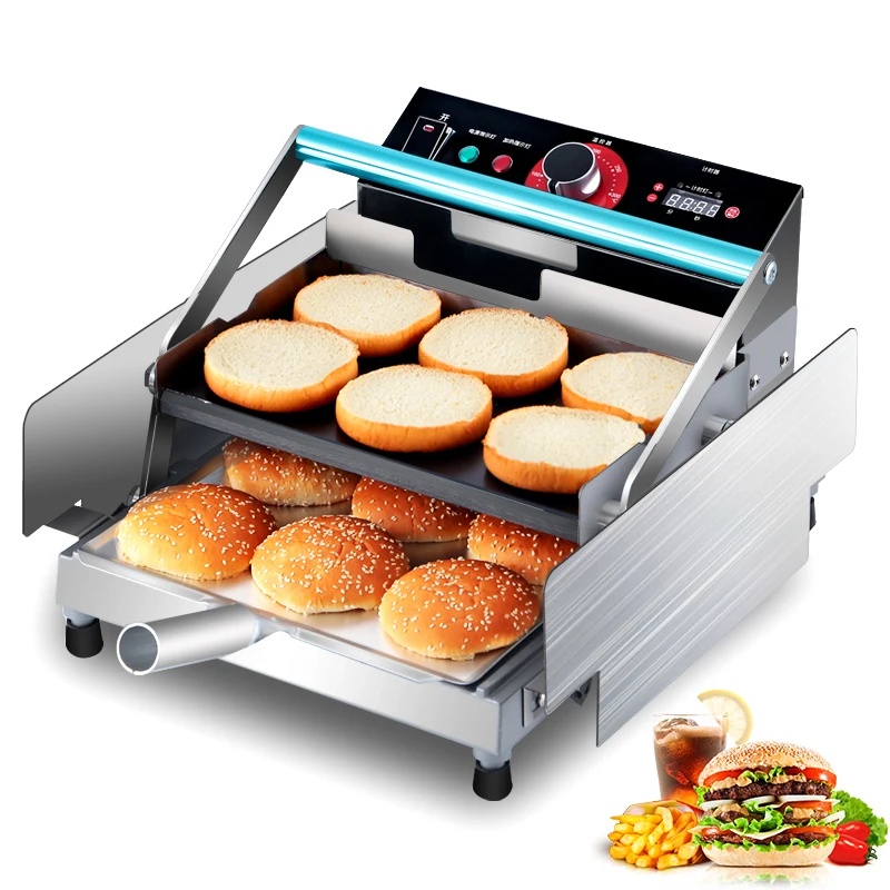 Gran oferta Popular, bollos de hamburguesa, tostadora, máquina para hacer hamburguesas