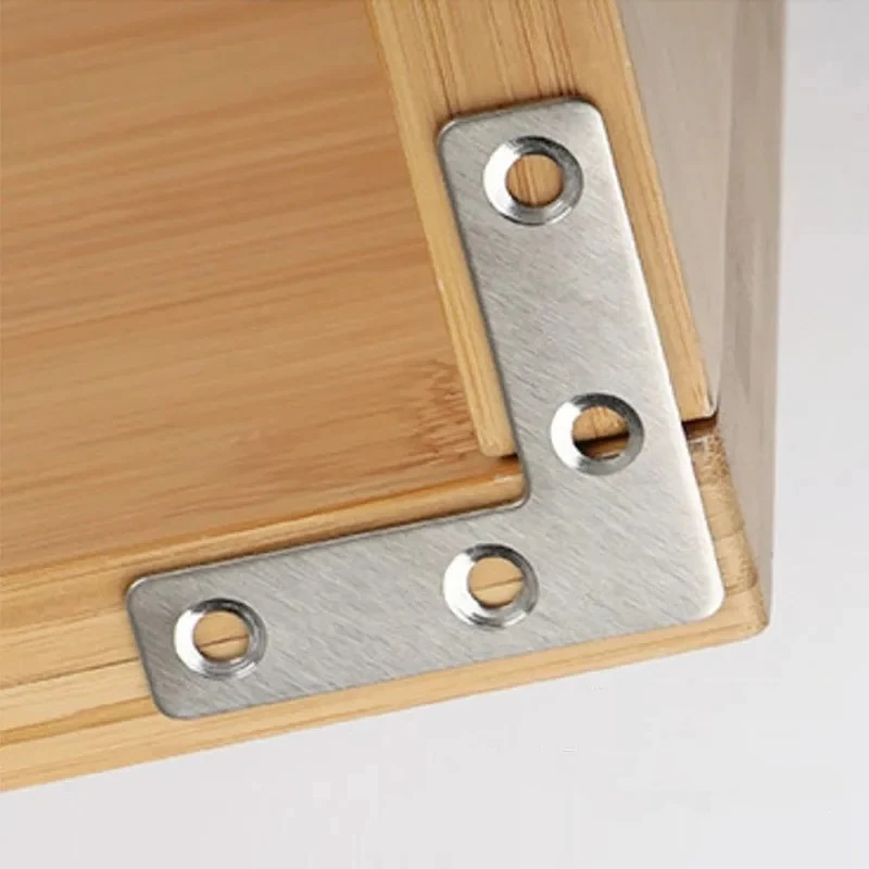 12pcs large medium small L-shaped corner bracket with right angles and fasteners suitable for tables chairs hardware accessories