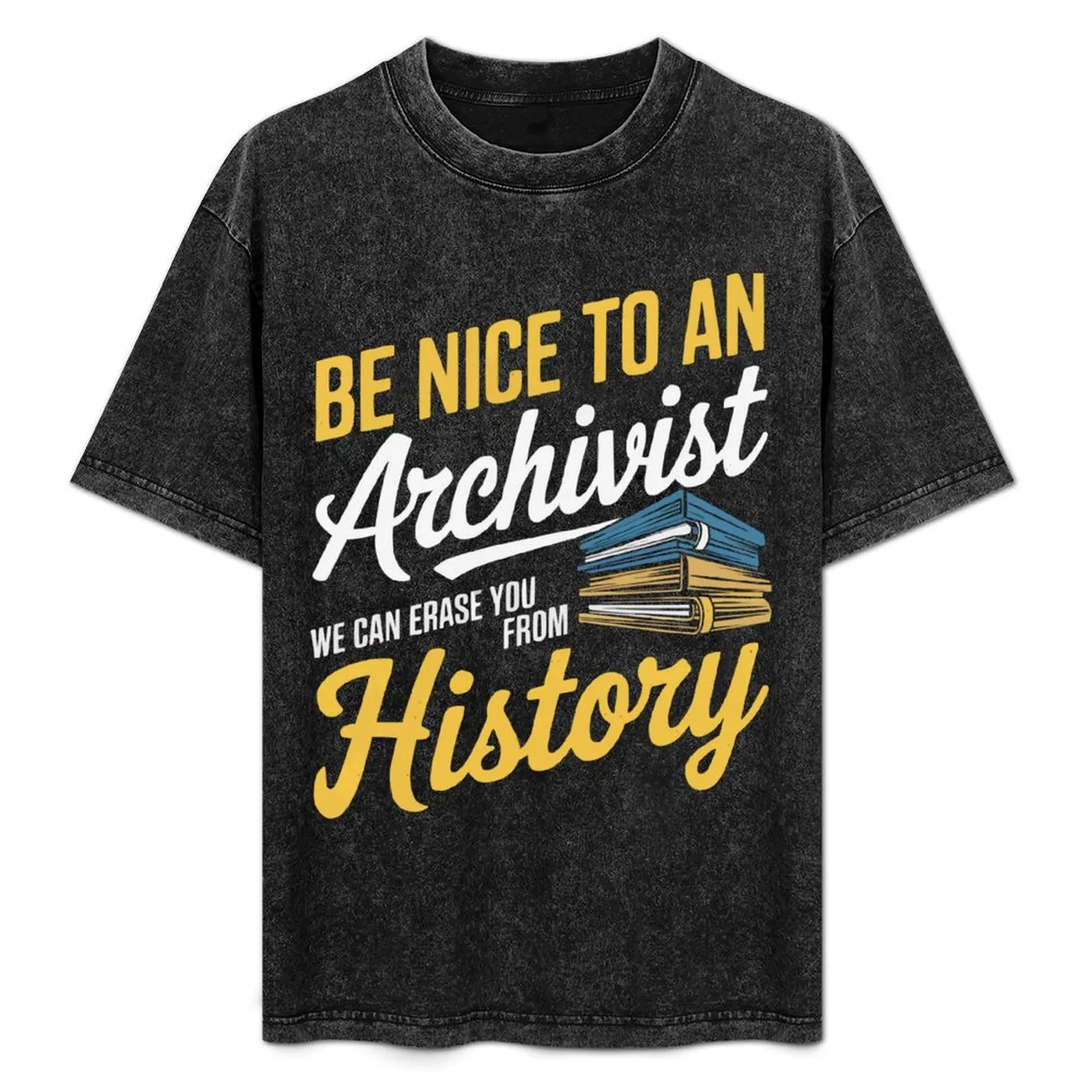 

To An Archivist We can T-Shirt Minimalist Plain Crew Neck T-Shirt