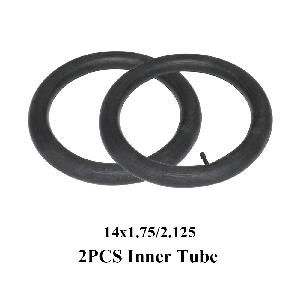 

2pcs 14 Inch 14x2.125 Butyl Inner Tube 14x1.75/2.125 for Electric Scooters E-Bike Unicycle Tyre Bicycle Accessories