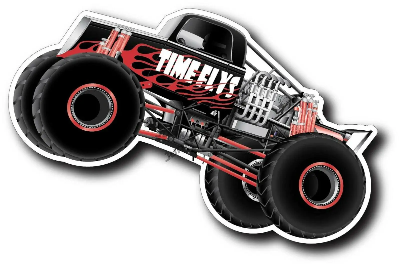 الكرتون الملونة شاحنة سيارة الوفير ملصق كوب الكمبيوتر المحمول نافذة السيارة الوفير ملصق مائي الاشياء اكسسوارات الديكور الداخلي