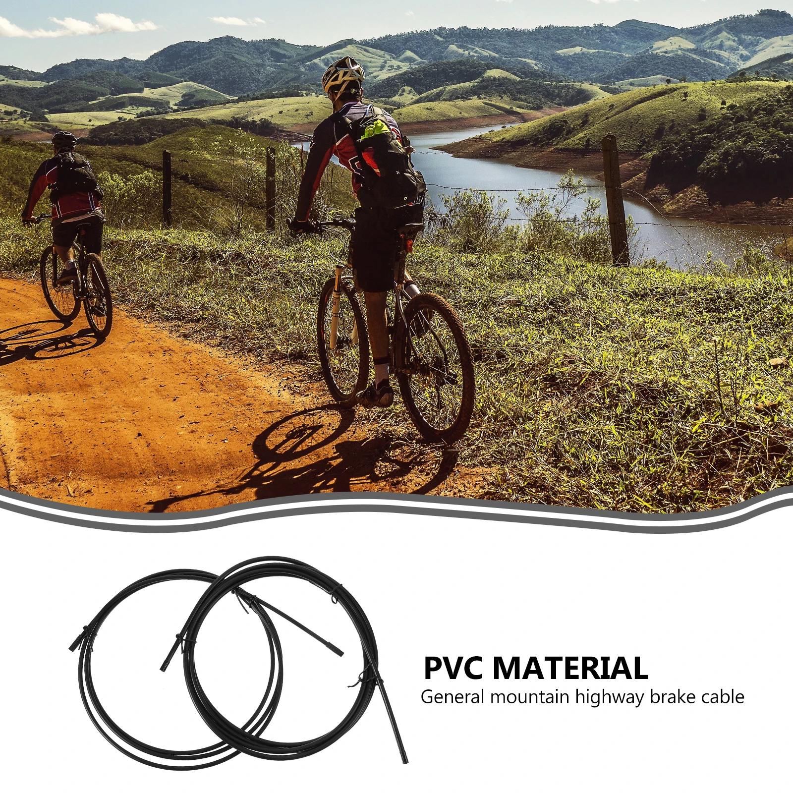 1Set Complete Bike Brake and Derailleur Cable Set Steel Wire PVC Material Suitable for Mountain Road Bike Accessories