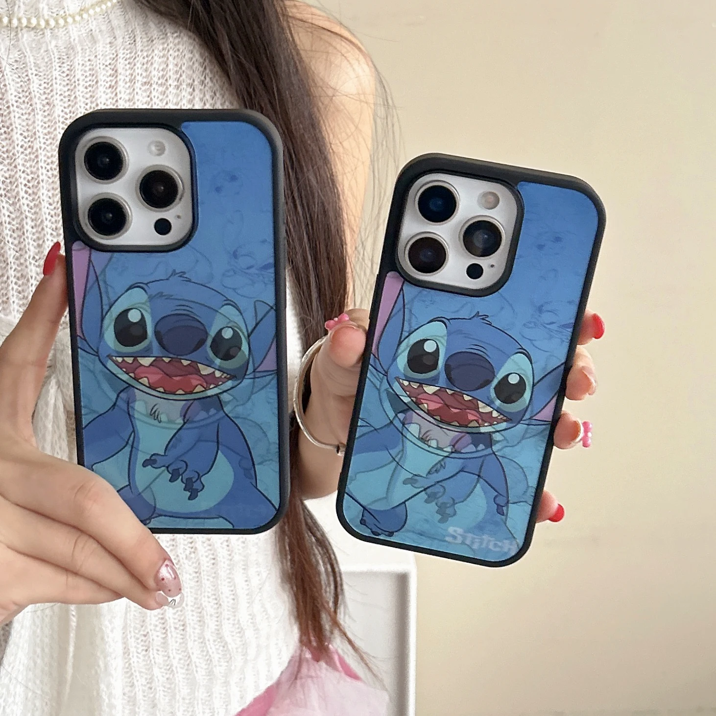 

Cute Cartoon Stitch Personalized Wireless Charging Mobile Phone Case for IPhone 17 ProMax 17 16 15 14 13 12 11 ProMax Phone Case