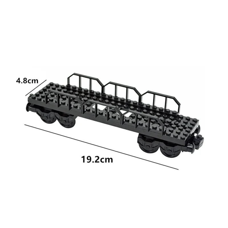 Base de véhicule avec planche de train, aimants scellés, support de roue, ensemble de pièces, train, ville, trous ronds, chaque extrémité, 6x28, briques jouets, nouveau