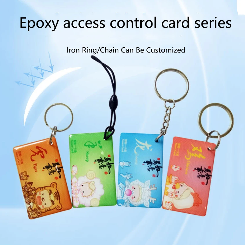 13.56MHz UID RFID Key Tag Keyfobs 1K S50 Writable Changeable 0 Zero HF ISO14443A For Community, Campus, Apartment, Business13.5