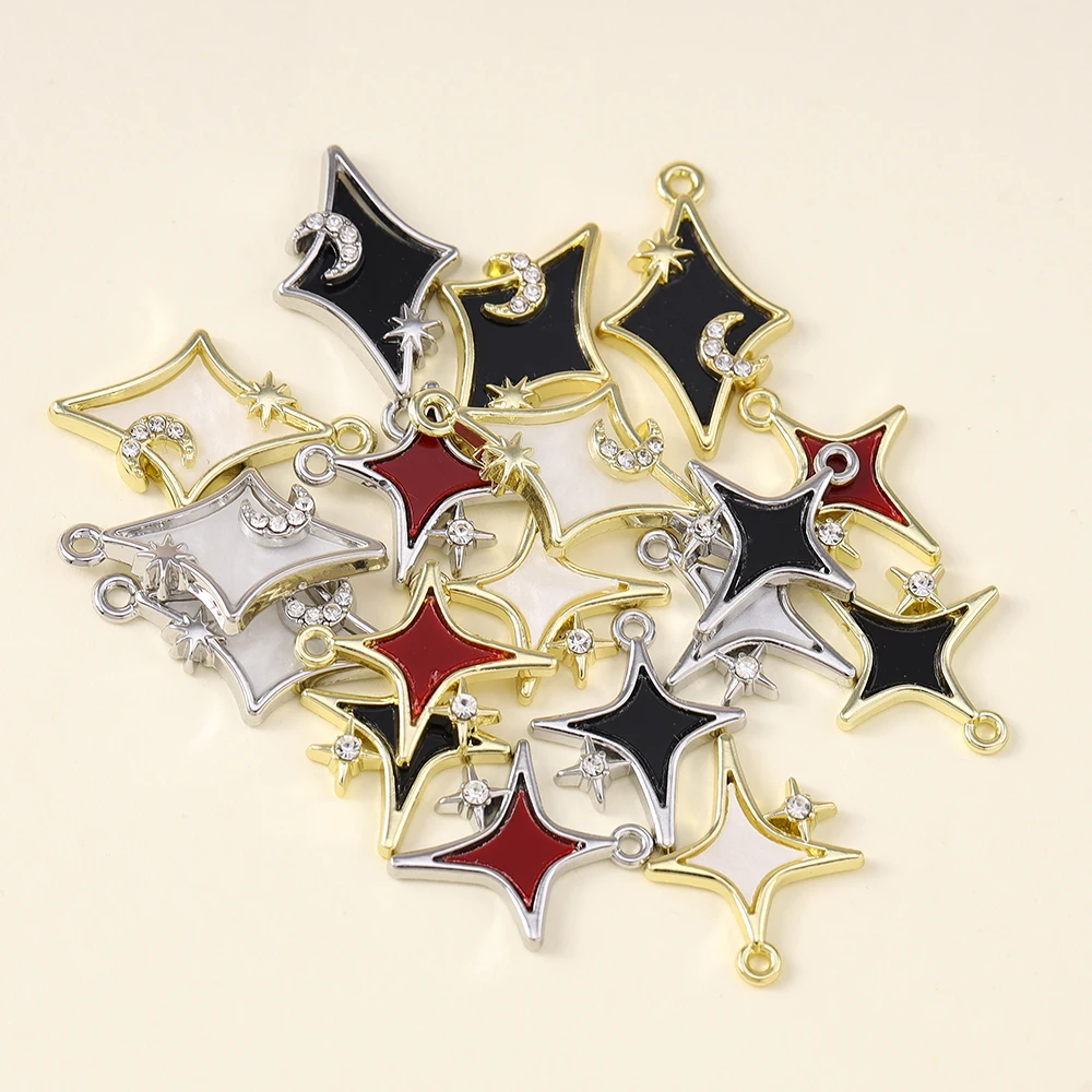 5pcs Dainty Polar Stars Charms - огляд і ціна Charm Necklace Dainty