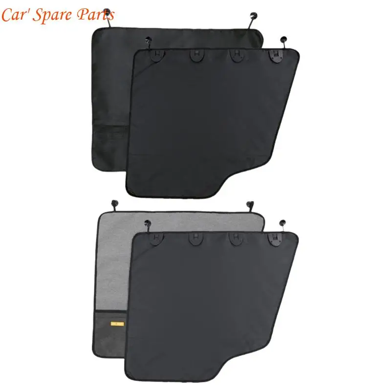 Y4UA Travel Car Door Protector Pet Cover Dog Window Scratch Pad Guard Waterproof
