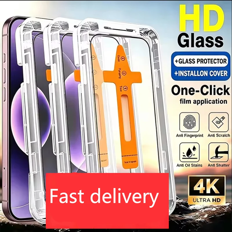 With Auto Installer Tool Glass For Samsung S22 S23 S26 Ultra Tempered Glass Film Galaxy S20 S21 S25 S24 FE Plus Screen Protector