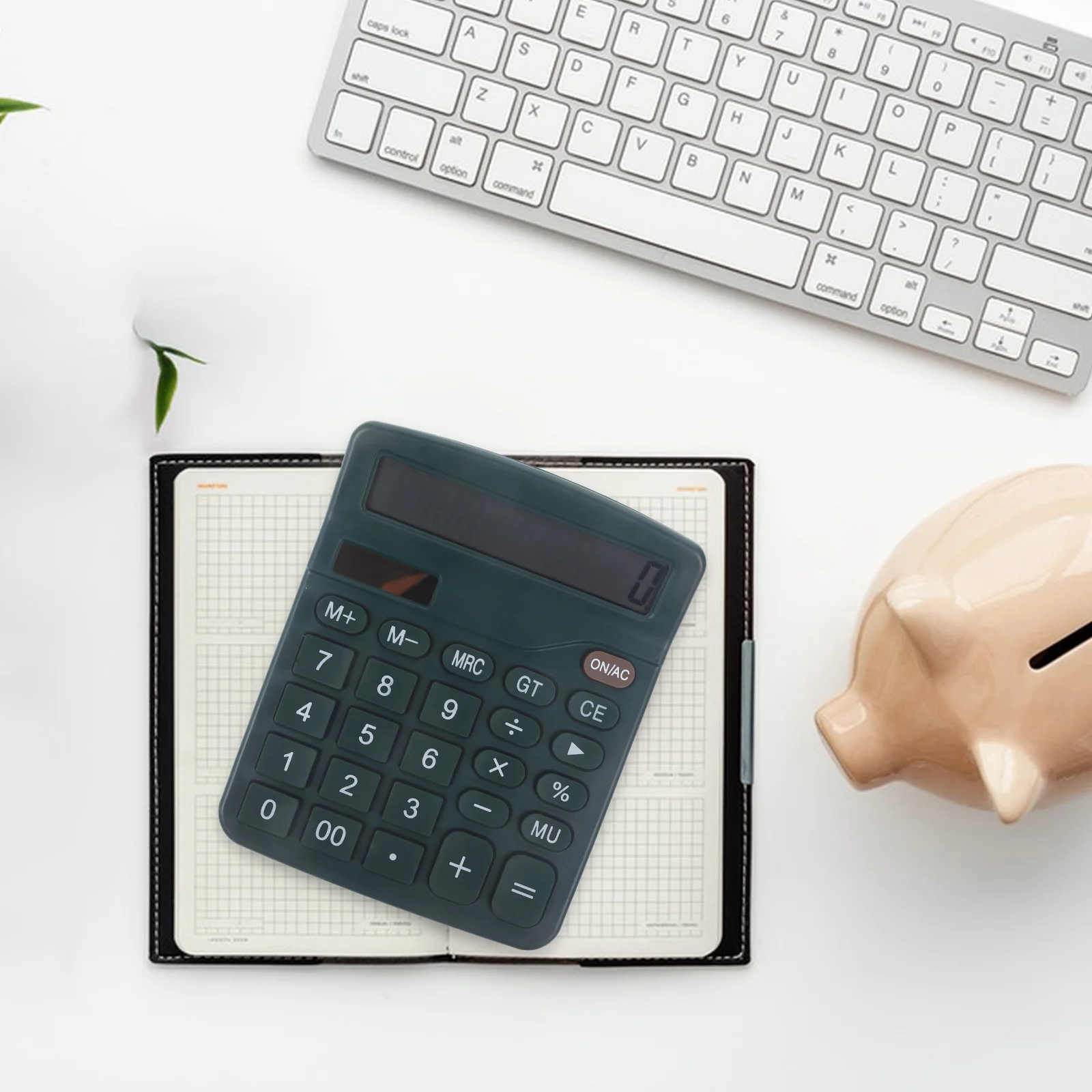 آلة حاسبة بالطاقة الشمسية آلة حاسبة مكتبية ملونة مع أزرار كبيرة لطلاب المكاتب لوحة مفاتيح ميكانيكية ذات شاشة كبيرة #1