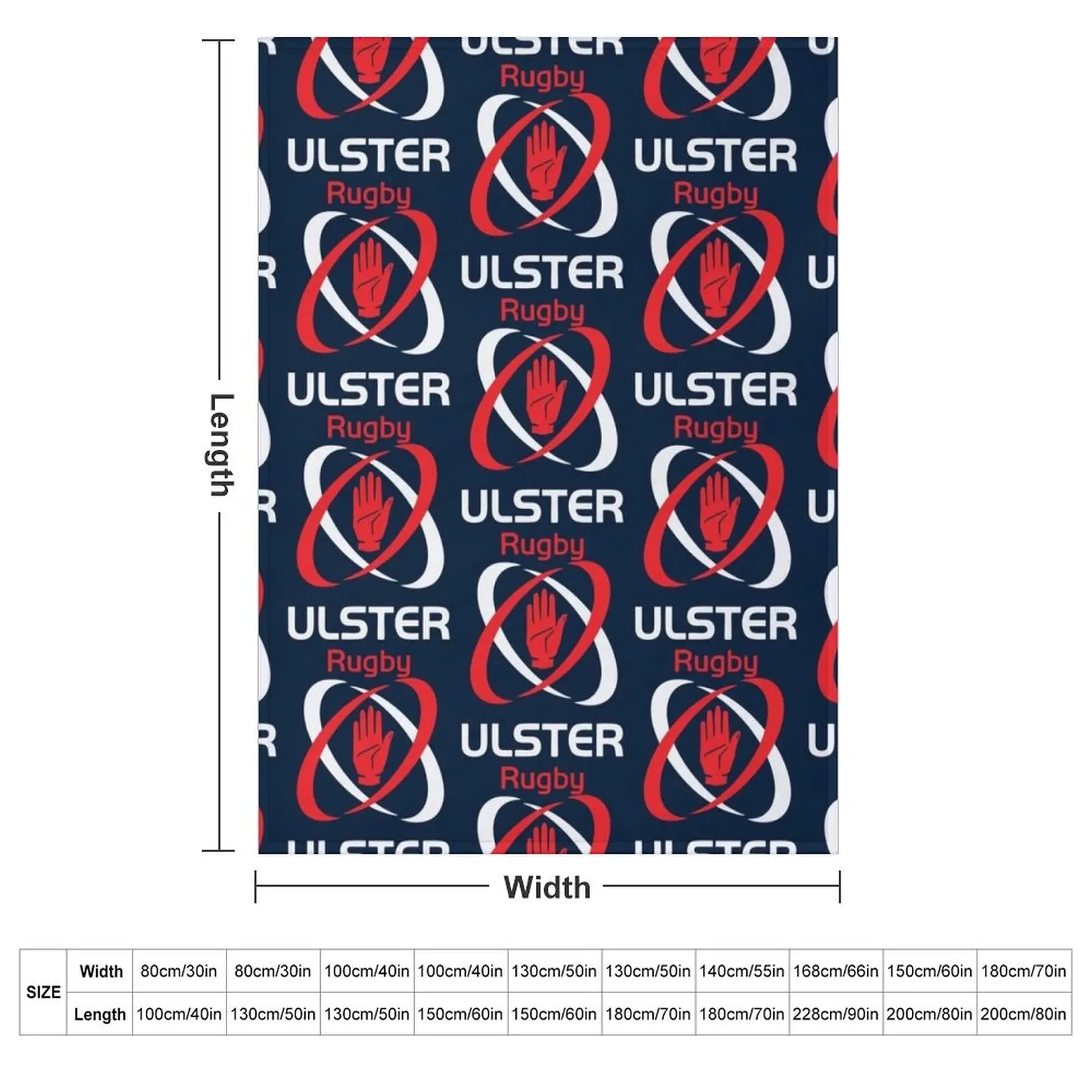 IRFU - Iconic Ulster Rugby Design Throw Blanket funny gift Thin Blankets