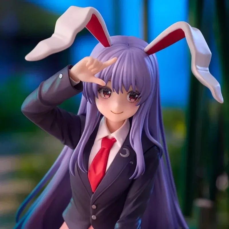 ฟิกเกอร์อนิเมะ Furyu Touhou Project Reisen Udongein Inaba แบบนั่ง ขนาด 15 ซม. ของแท้ ใหม่ ของสะสม ตกแต่งโต๊ะทำงาน ของเล่น