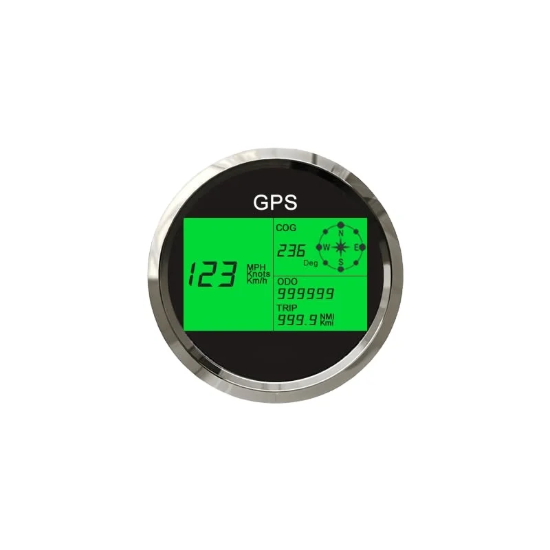 

IP66 Waterproof Digital GPS Speedometer with 85mm Installation Diameter