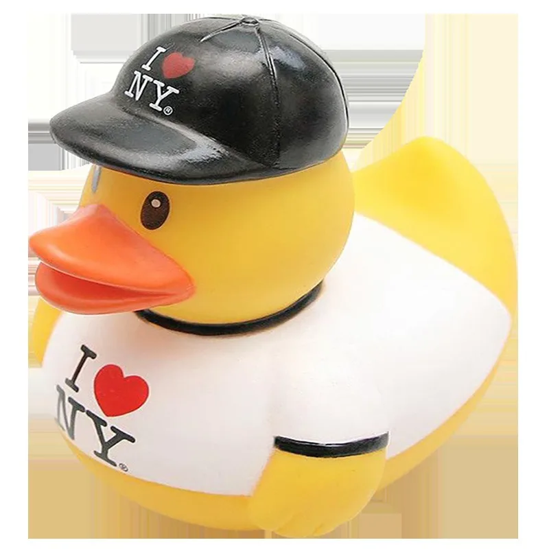 Artefato de descompressão meninos e meninas bebê brincando na água pequeno pato amarelo brinquedo pvc vinil banho pato crianças beliscando pato