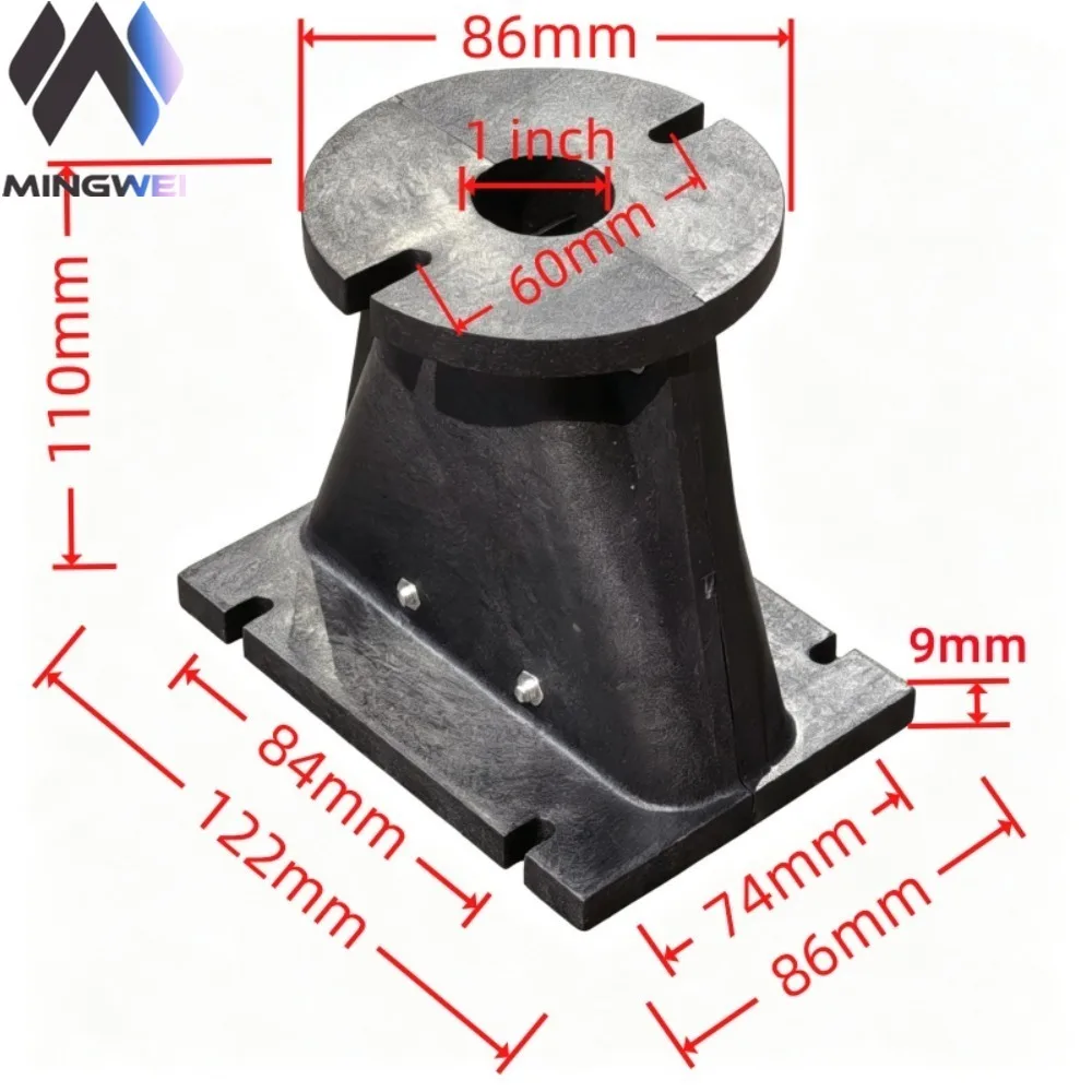 MW Audio 6" Line Array Horn 1" Kehle 122x86x110mm, Wellenleiter aus technischem Kunststoff für Profi-Lautsprecher – Detail 1
