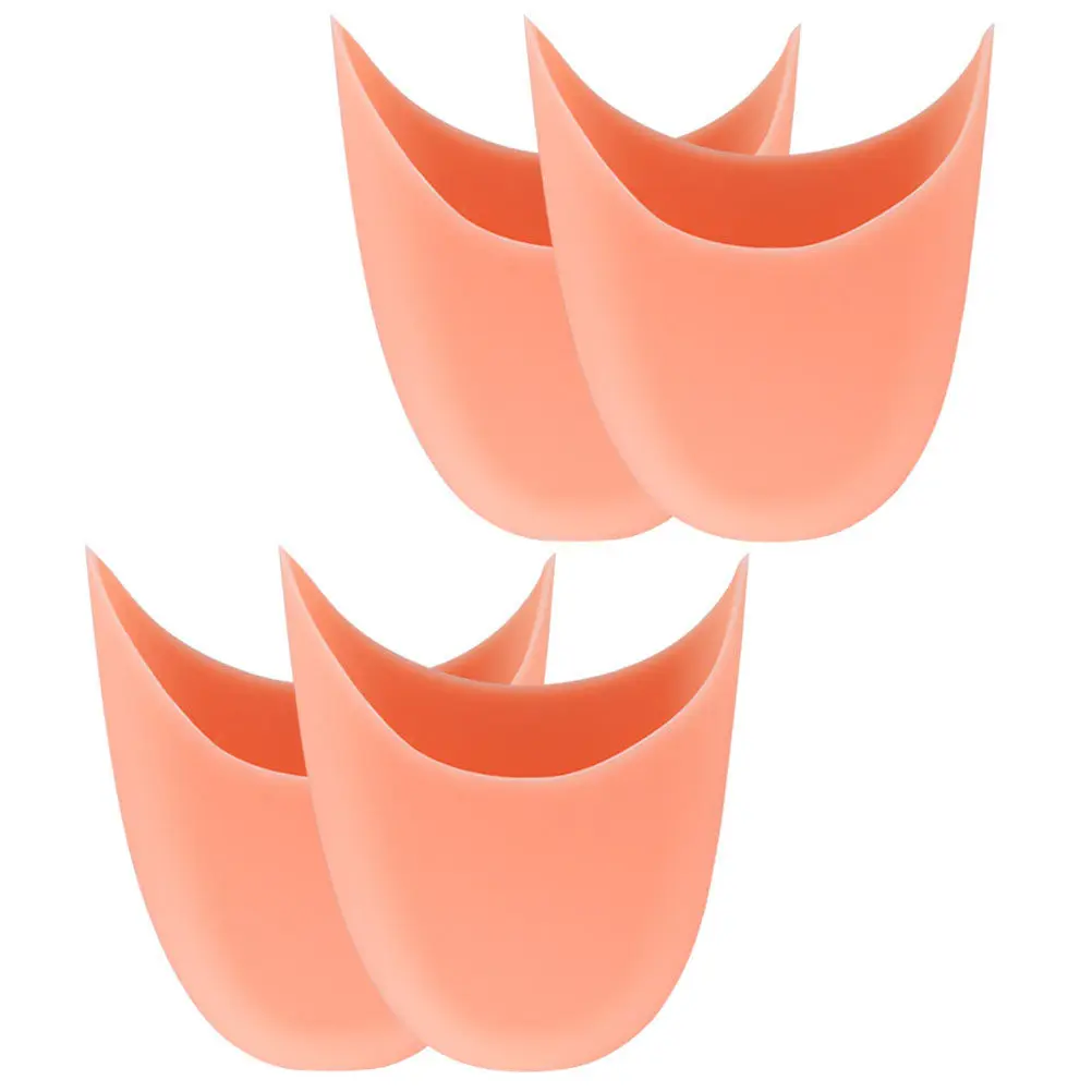 

2Pairs Forefoot Toe Protectors Wear-Resistant Silicone Comfortable Toe Guards for Casual Shoes Ballet Dance Pads