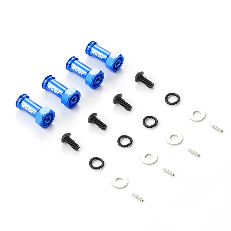 

RCGOFOLLOW Aluminum Alloy 15MM Wheel Hex Adapter Set Extension Combiner Coupler for Traxxas 1/16 Slash RC Car Parts