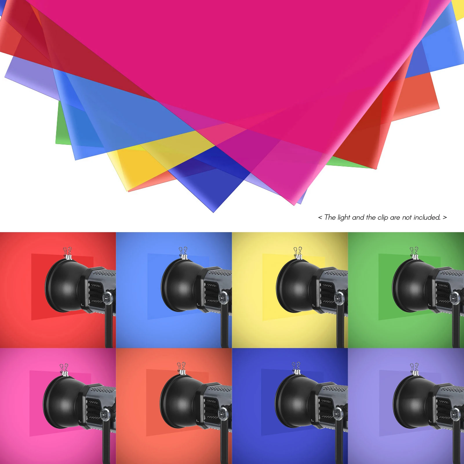 8 Kleuren/set PET Transparante - Coloured Gel Set recensie en prijs
