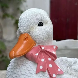 20cm Big Flower Pots Duck Swan Resin Figure Decorative Succulent Planters Flowerpot Garden Ornaments Home Decor Animal Plant Pot