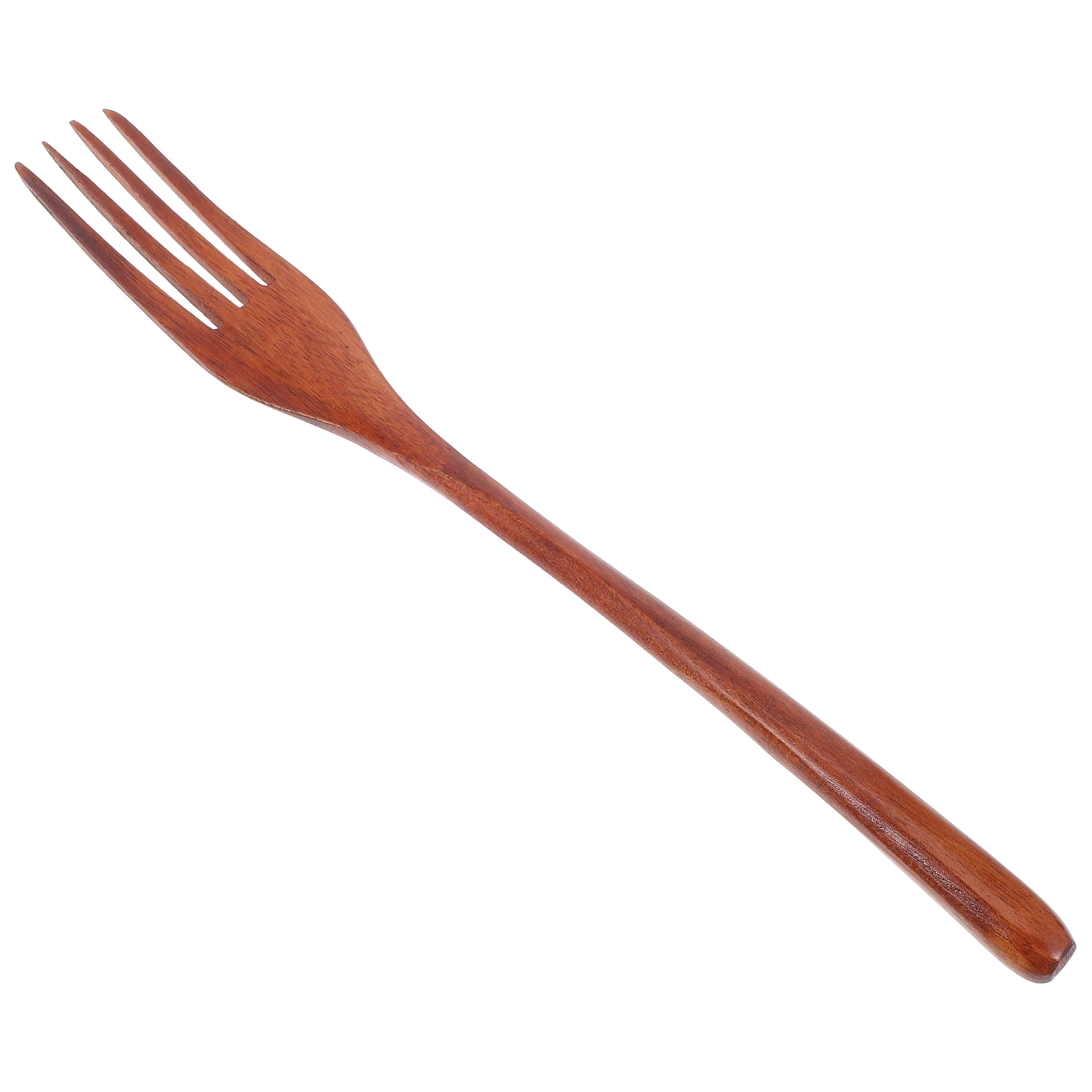 

Salad Stirring Fork Wooden Kitchenware Long Handle Spoon Pasta Cookware Utensils Tool Ergonomic Lightweight Family Hotel