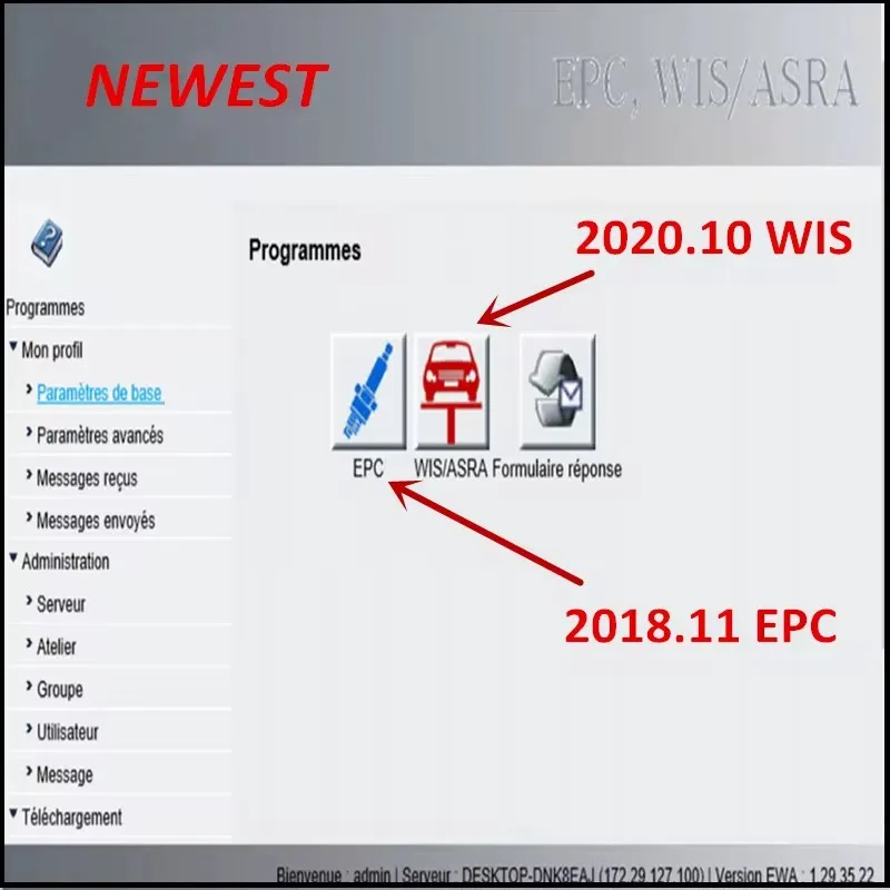 Il più recente 2025.09 per openport /J2534 software xentry DAS installa online xentry 2025.09 das vediam.o DT.S WI.S EPC starfid