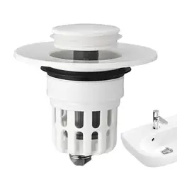 Basin Press Filter Element Efficient Wash Basin Drain Plug Rust-Proof Sink & Bathtub Drains Bathroom Sink & Bathtub Accessories