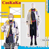 CosKoKo Fura Kanato Cosplay Anime VTuber VOLTACTION Costume Fashion Handsome Uniforms Unisex Halloween Party Role Play Clothing