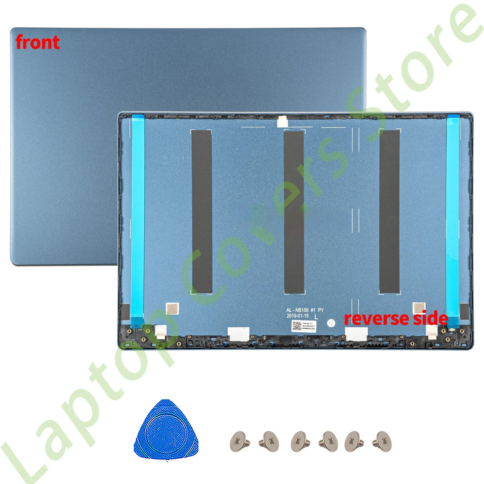 Imagem -02 - Tampa Traseira para Ideapad Caixa Inferior da Moldura Dobradiças Azuis 156 330s15 330s-15ikb 330s-15ast Lcd 15arr