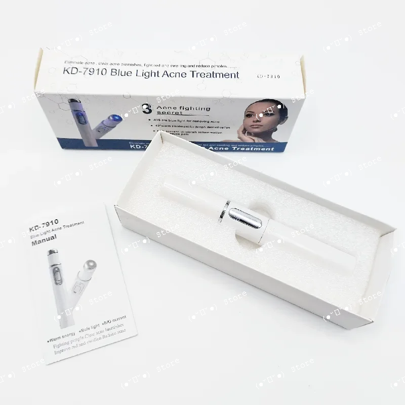 

blue light acne removal pen kd-7910 eye massage device, eye bags, dark circles, eye massage stick, beauty eye device
