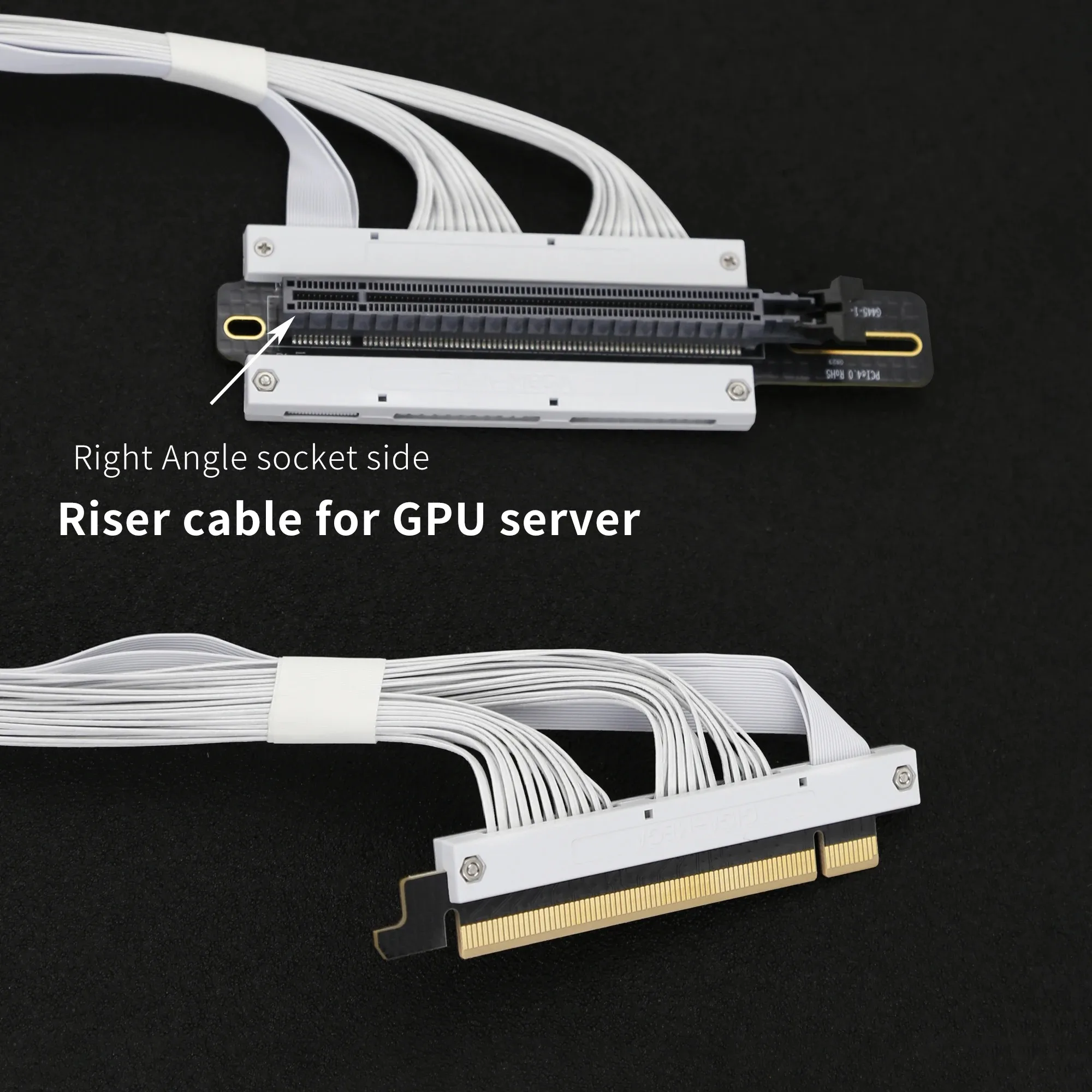 PCIe4.0 Riser Cable GEN4 for GPU Ai Server Smart Installation High Density Full Connecting Wiring for RTX4090 A100 H100 GPU Card