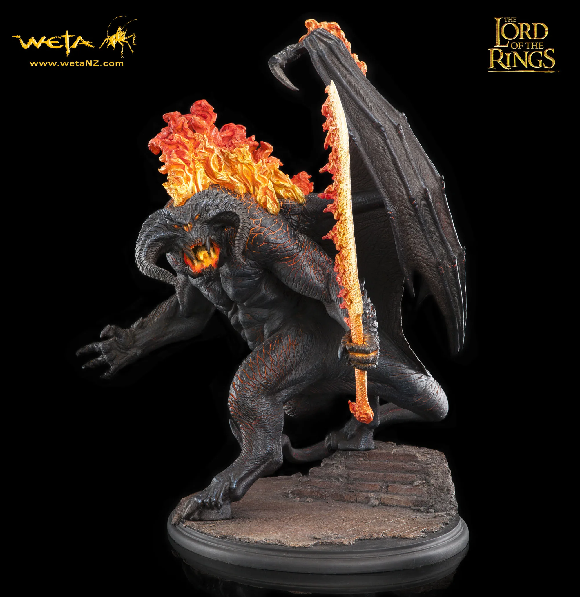 Estatua original de Weta 1/6 Balrog of Moria, obra de arte, altura de aproximadamente 52cm