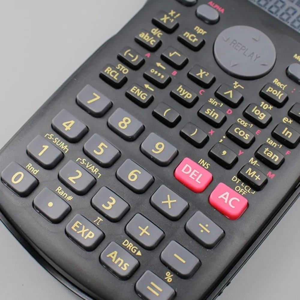 

12 Digits Display Scientific Calculator Multifunctional 2-Line Screen 240 Functions Calculator Simple Operation Portable