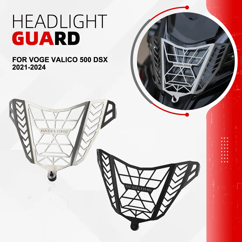 

500DSX 525DS Headlight Guard For VOGE Valico 500 DSX 2021 2022 2023 2024 Motorcycle Headlamp Grill Head Light Protections Cover