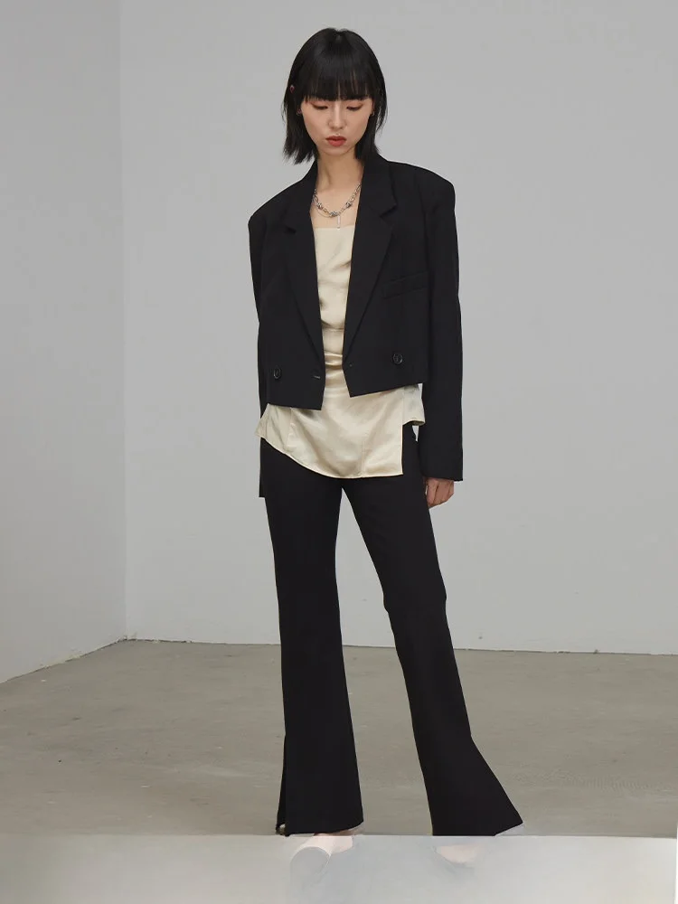 

XIMU STUDIOS Autumn Winter New Sle Woolen Suit Jaet Women Faionable Versatile Small Fraance Sle Top Commute Sle S...