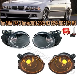 Front Bumper Fog Lamp Assembly Foglight With Bulb For BMW 3 Series M5 E39 2001-2003 M3 E46 2002-2005 63177894017 63177894018