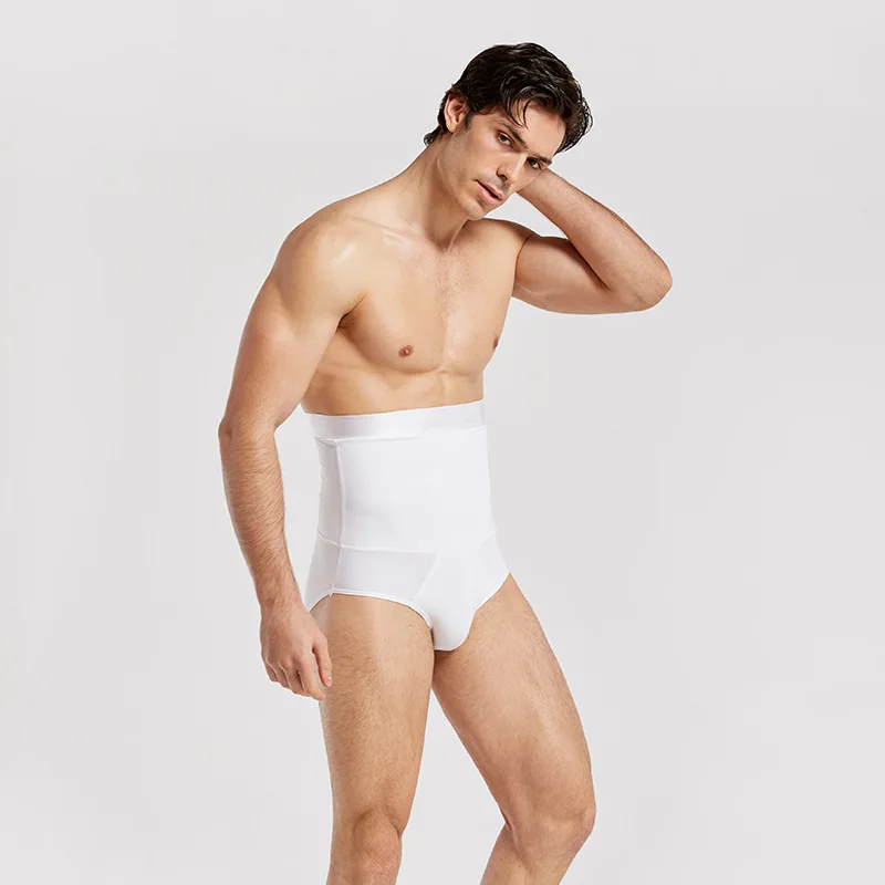 1pcs Men High Waist Shapewear Pants Tummy Control Shorts Body Shaper Compression Trainer Belly Tummy Slimming Boxer Underwear