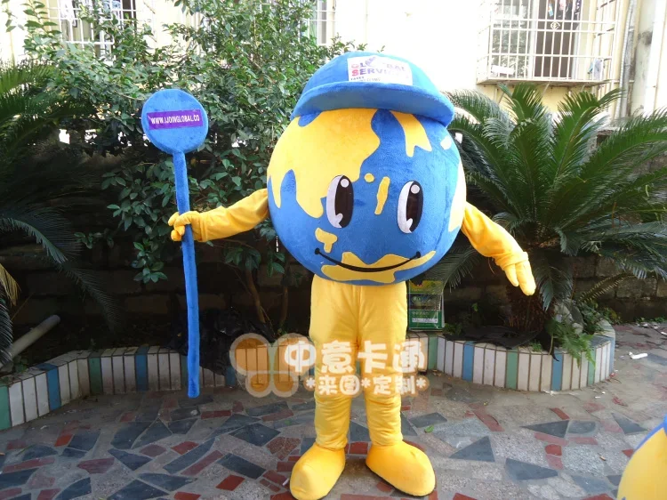 The Earth Mascot Costume Suits Cosplay Party Game Dress Outfits Clothing Advertising Carnival Halloween Easter Festival Adults