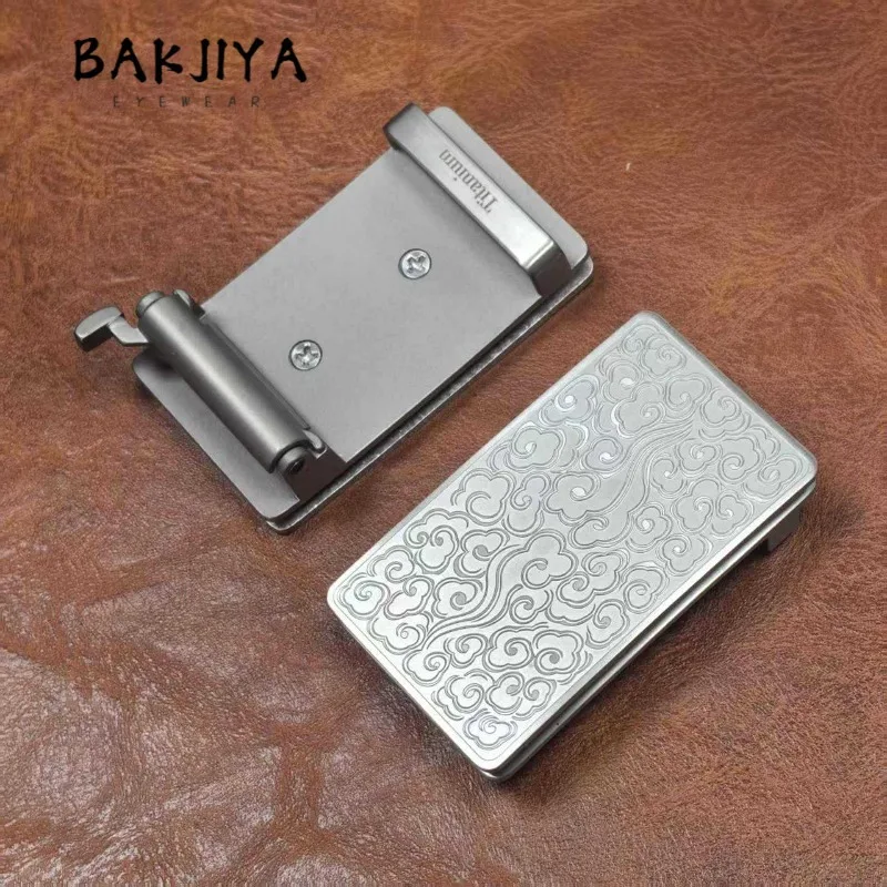 2026 Pure Titanium Toothless Automatic Belt Buckle / Inner Wear-Plate Buckle 35mm/38mm Men's Leather Belt Accessories