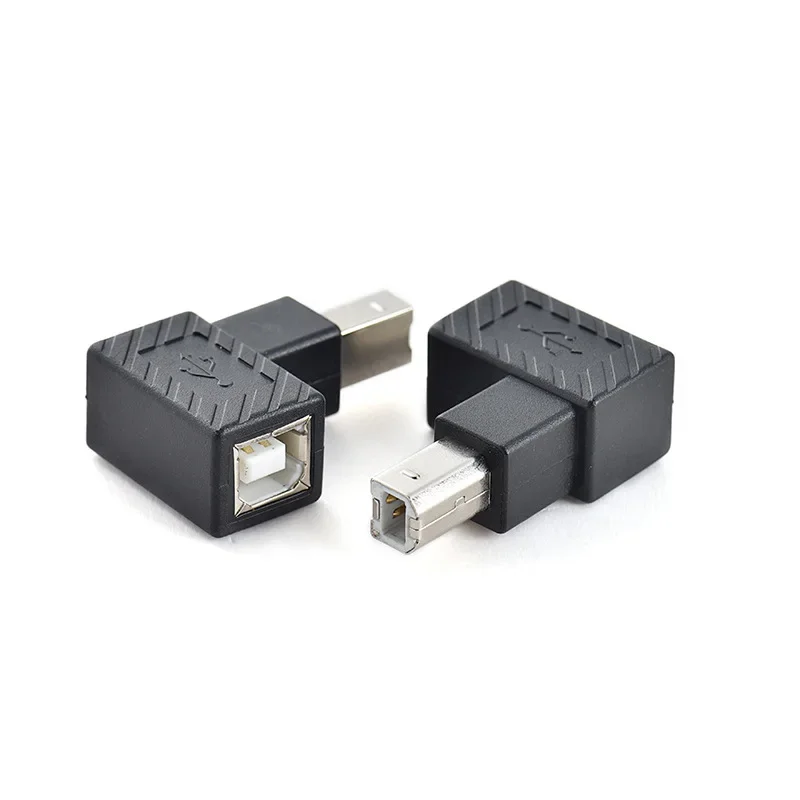 Usb 2.0 Type B Print Adapter 90 Graden Up Down Links Haakse Plug Extender Jack Man-vrouw Converter voor Printer Scanner