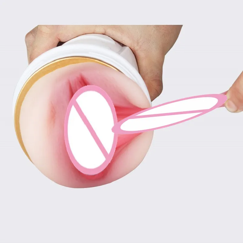 Flesh Real Light  Male Masturbation Cup Sex toy For Men A Soft, Flexible Artificial Vagina Like The Real Thing Penis Training view 5