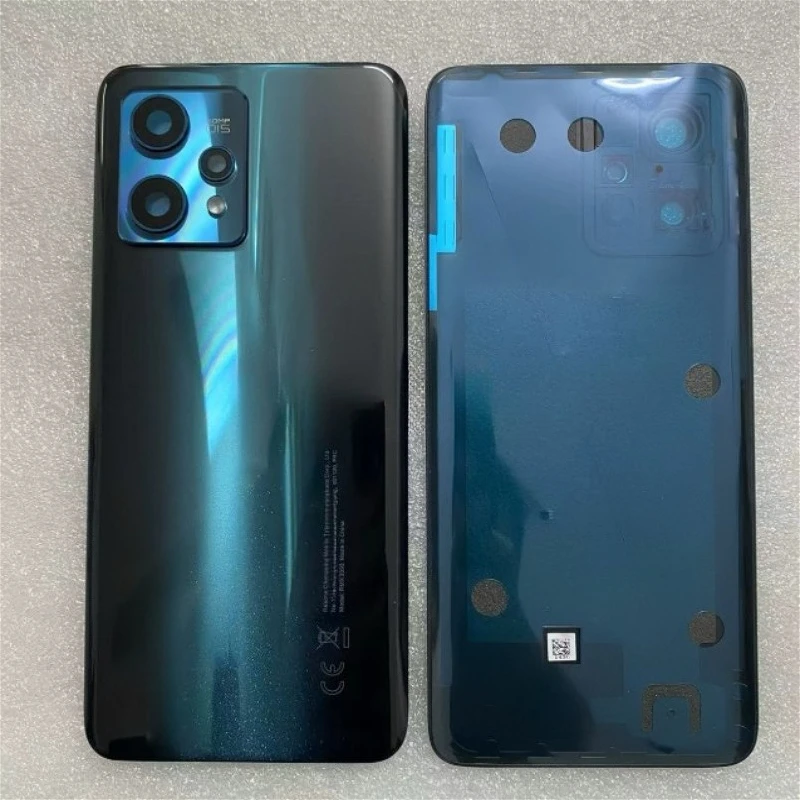 Glass Battery Back Cover For Realme 9 Pro+ 9Pro Plus Rear door Housing Door Replacement case With Camera Frame Lens,