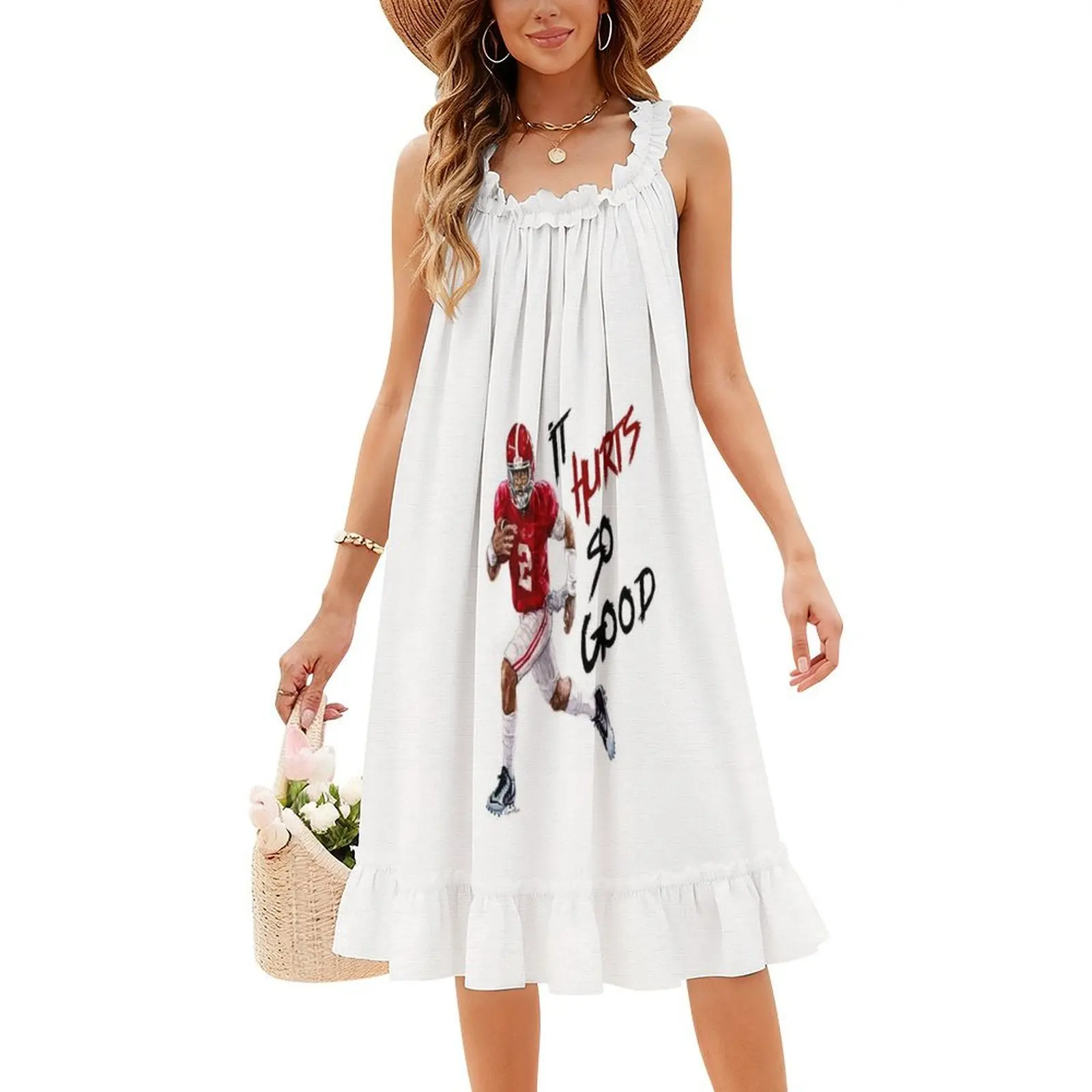 잘렌 허츠 저지 섹시한 휴가 드레스 여성용 비치 파티 생일 미니 드레스 2 잘렌 허츠 버즈 닉 사반 쿼터백 갱 여성용