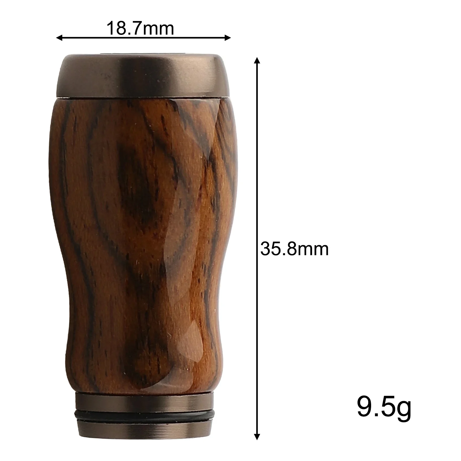 Fishing Reel Wood Knobs Red Wood Materials FOR DAIWA DIY Rocker Super Light 9.5g/pc Include 2pcs Bearing Accessories - Image 5