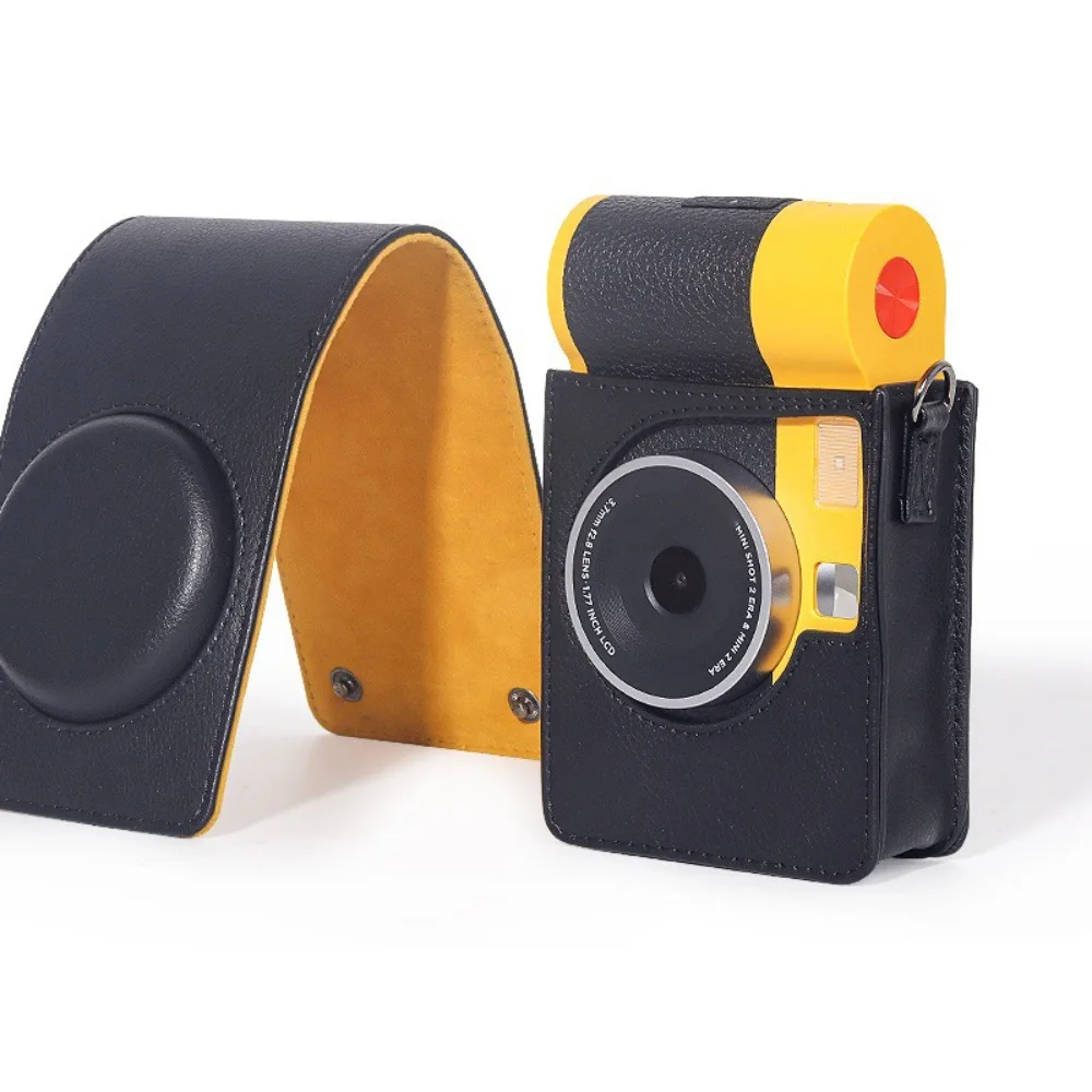 

with Shoulder Strap Instant Camera Case Anti Scratch PU Leather Storage Bag Shockproof for Kodak Mini Shot 2 Era MS200